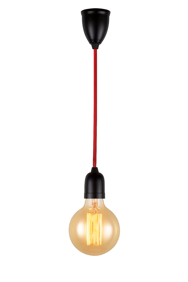 UPKABEL1-BLK/WH-RED   KABEL E27 Pendant