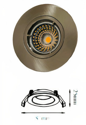 U2015-MCH OPTIC Satin chrome downlight frame
