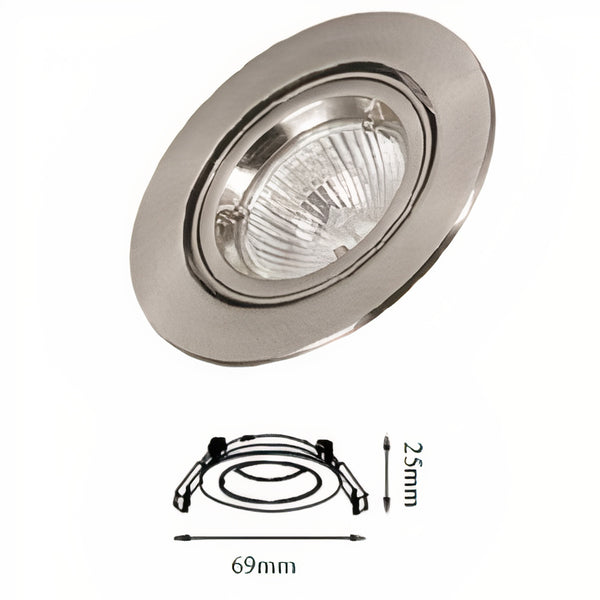 U3018S-MCH/WH  MR11 Globe Downlights Frames