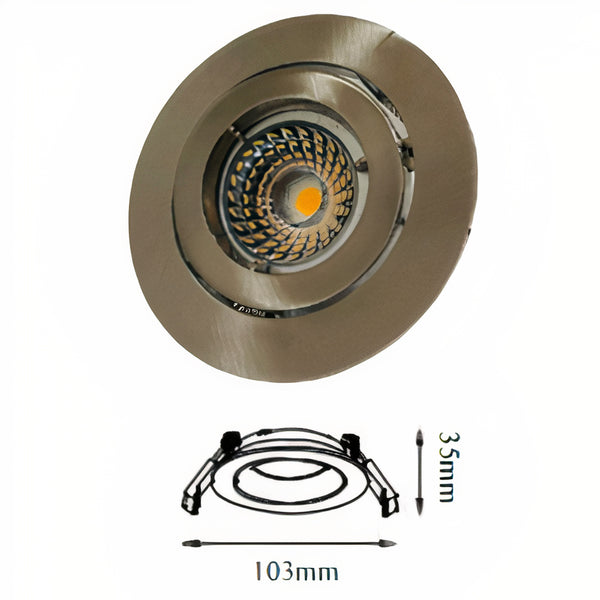 U3023B-CH/MCH/WH  OPTIC Round Twist Cap Downlight Frame