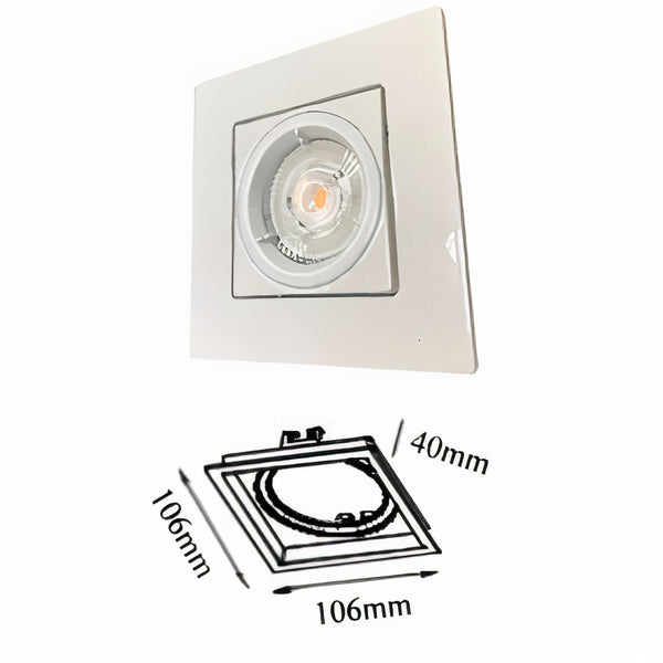 UDL3036-WH  GU10 & MR16 Globe Downlights Frames