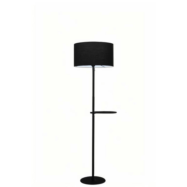UFL-MILA-BLK   MILA floor lamp with side table