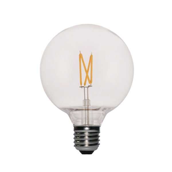 UG95L-LED8W-ES-DIM   LED Globe G95 Clear 8W Dimmable