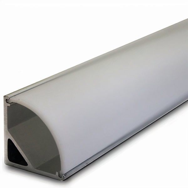 ULEDBAR-AL-03-2M/3M Surface mounted angled aluminium extrusion