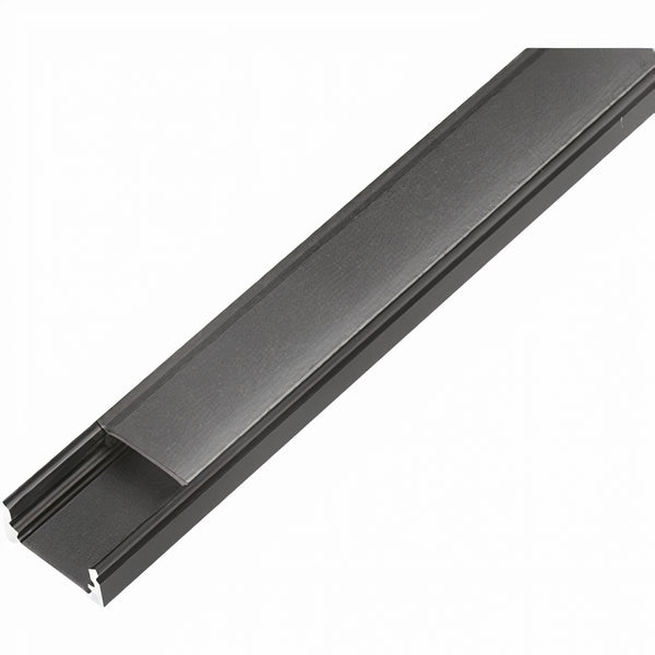 ULEDBAR-BLK-01-3M   Surface mounted black extrusion