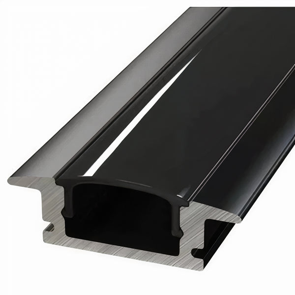 ULEDBAR-BLK-02-3M  Recessed aluminium extrusion