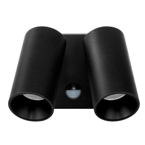 UOW-ARKO-SENSOR-BLK/WH   TWINS Exterior double LED adjustable spotlight  with sensor