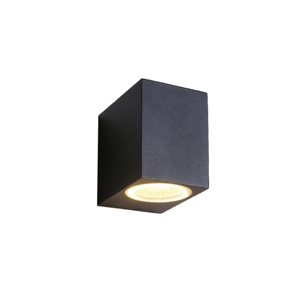 UOW042-BLK/ SLV  240V Square Downwards Exterior Wall Light