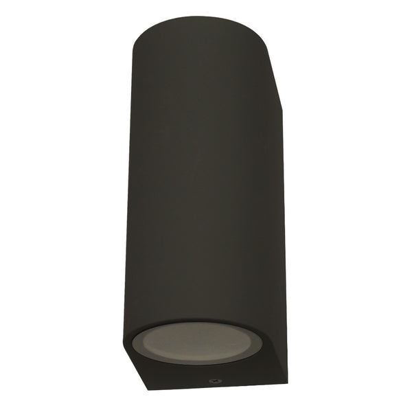 UOW043-BLK/SLV  240V Round Up & Down Exterior Wall Light