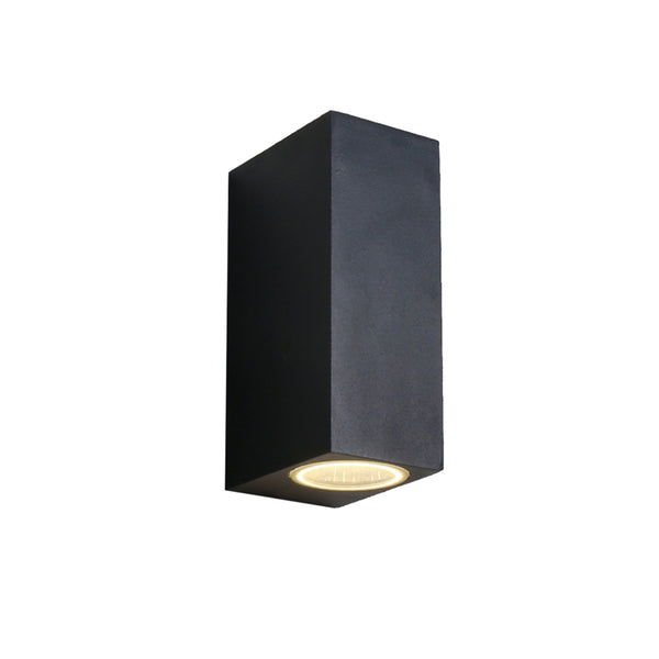 UOW044-BLK/SLV  240V Square Up & Down Exterior Wall Light