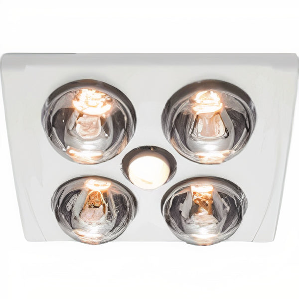 UVENTH4LW/S  Powerful 3 IN 1 - Exhaust Fan, 4 Heat Lamps & Light