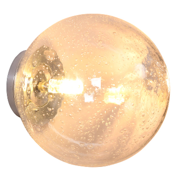 UWL-AVA-DIM-SB-AMBER/CLEAR/SMOKE  AVA DIMPLE glass wall light
