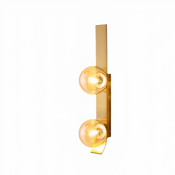 UWL-ORIS2-AMB  ORIS SATIN BRASS WALL LIGHT
