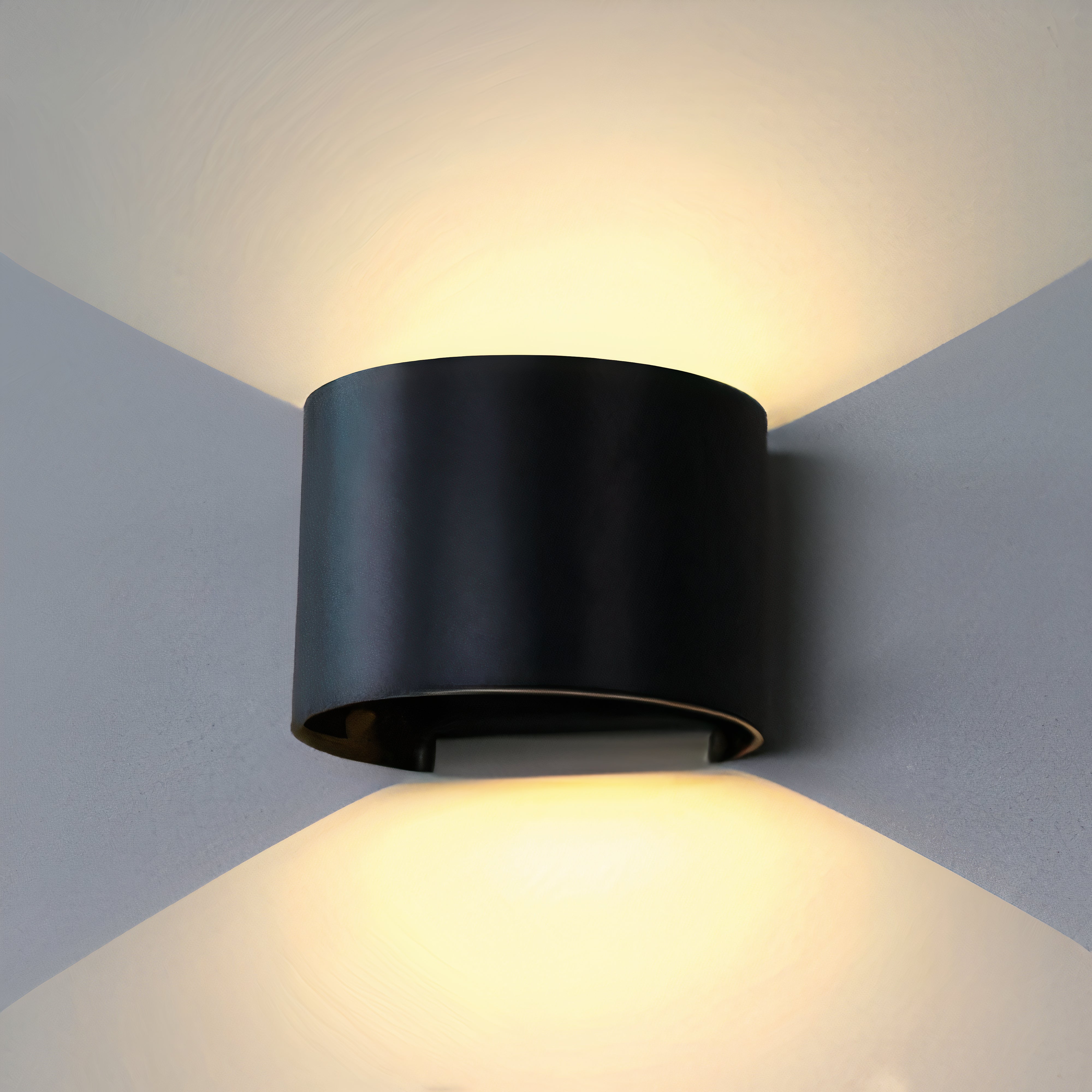 UWL42-WH/BLK-RD-WW REFOCUS ROUND UP DOWN LED WALL LIGHT – UGE Lighting