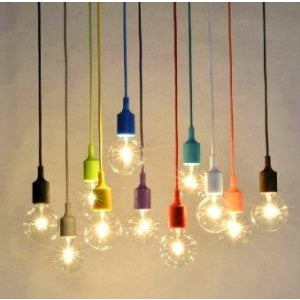UPE27-1BLK/RED/WH   AERO E27 Pendant Light
